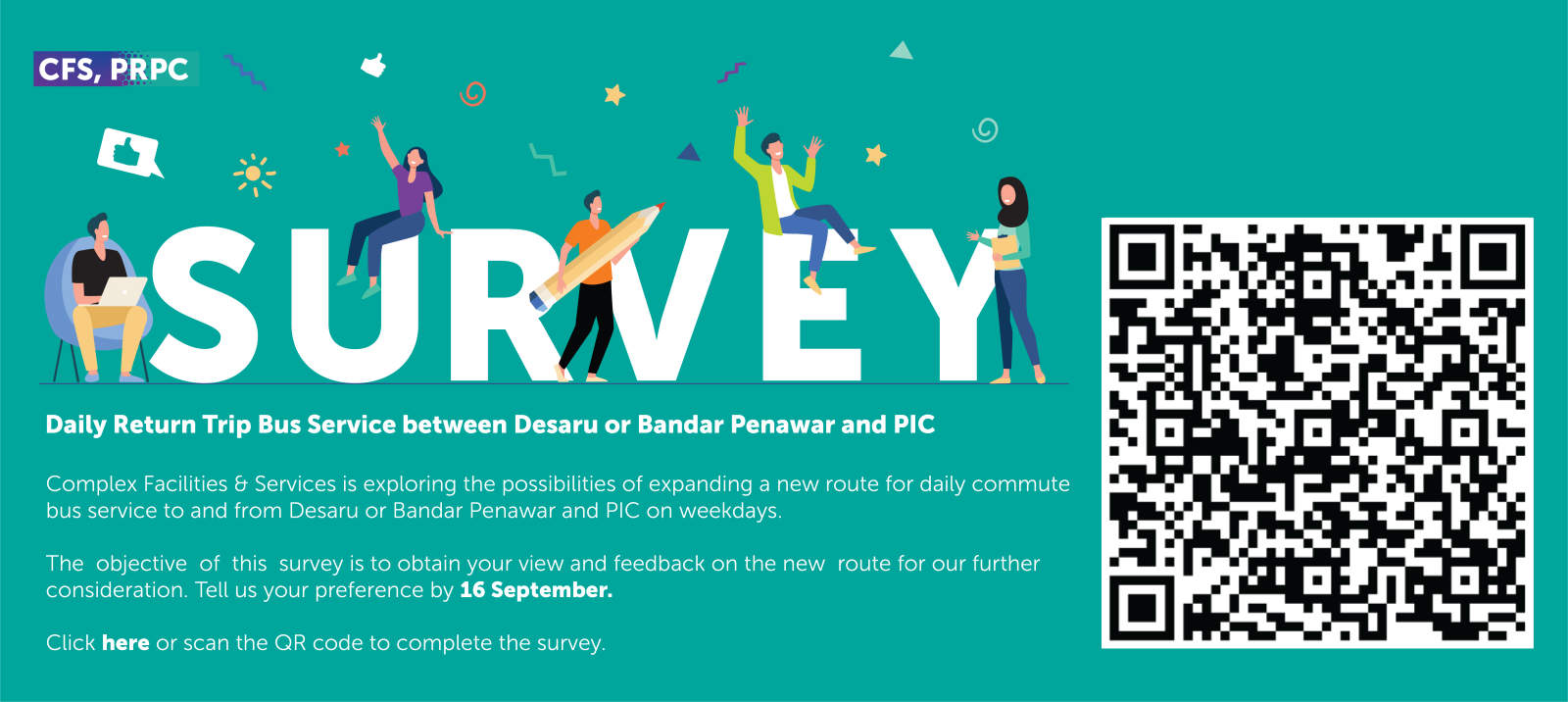 Daily Return Trip Bus Service between Desaru/Bandar Penawar and PIC