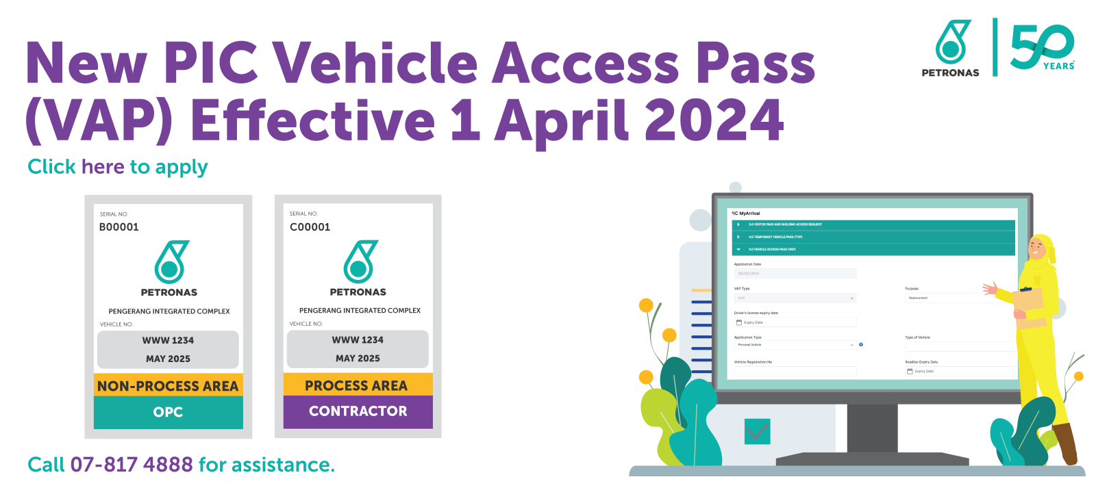 New PIC Vehicle Access Pass (VAP) Effective 1 April 2024