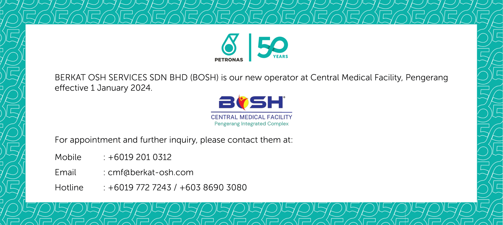 New Operator at Central Medical Facility