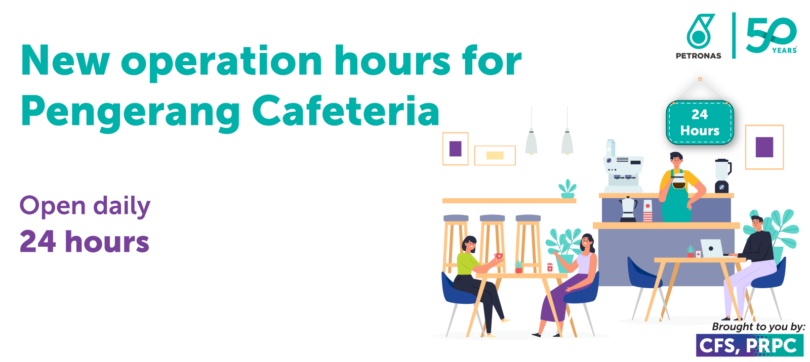 New Operation Hours for Pengerang Cafeteria
