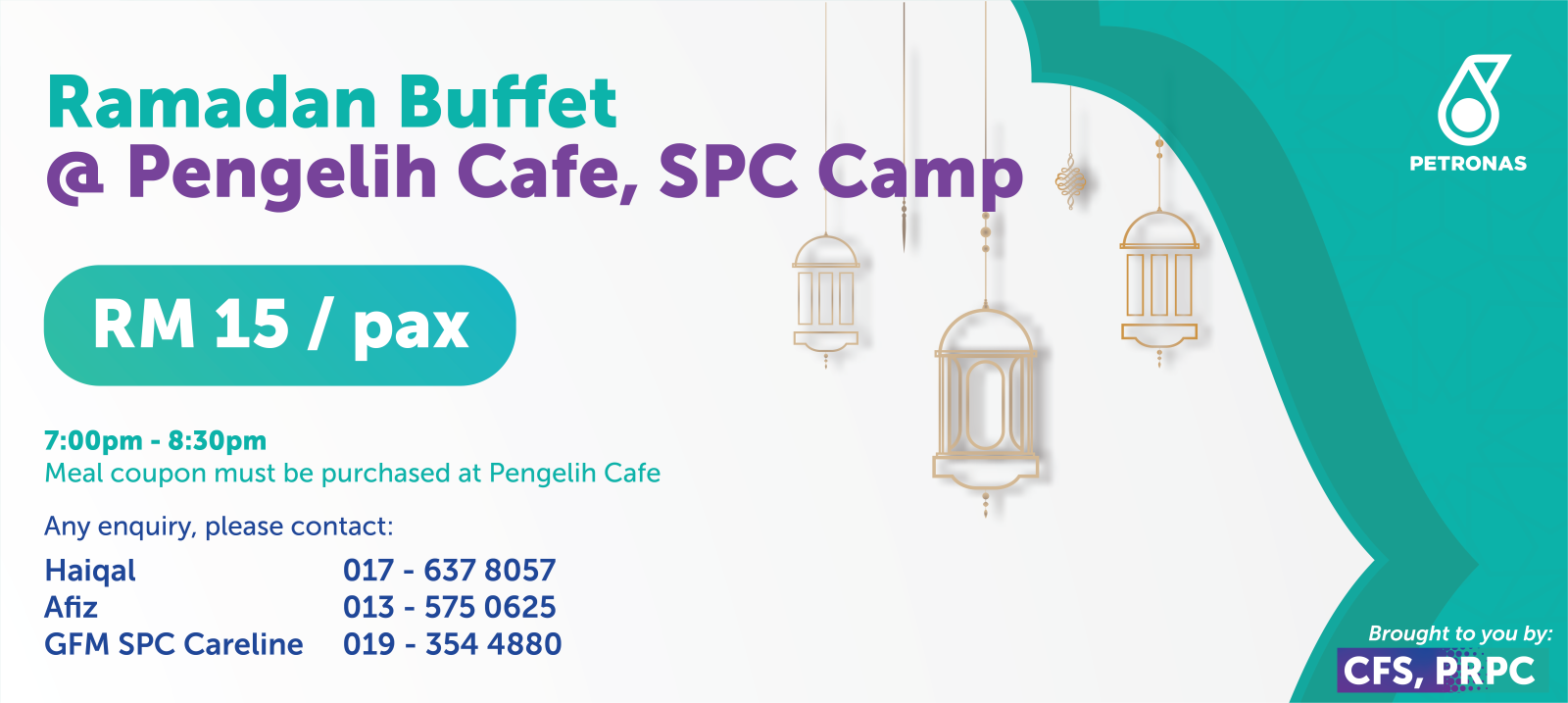 Break your fast @ Pengelih Cafe, SPC for RM 15 only!